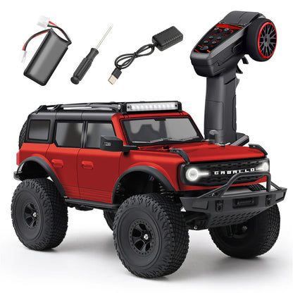 WLtoys 184023 Rock Crawler 1/18 4x4 Rojo RTR Caja 2 Velocidades Luces LED
