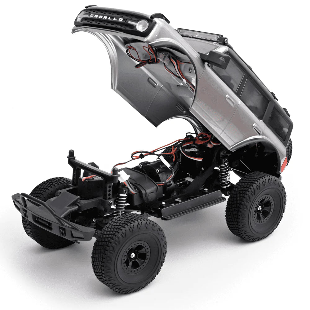 WLtoys 184023 Rock Crawler 1/18 4x4 Gris RTR Caja 2 Velocidades Luces LED