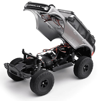 WLtoys 184023 Rock Crawler 1/18 4x4 Gris RTR Caja 2 Velocidades Luces LED