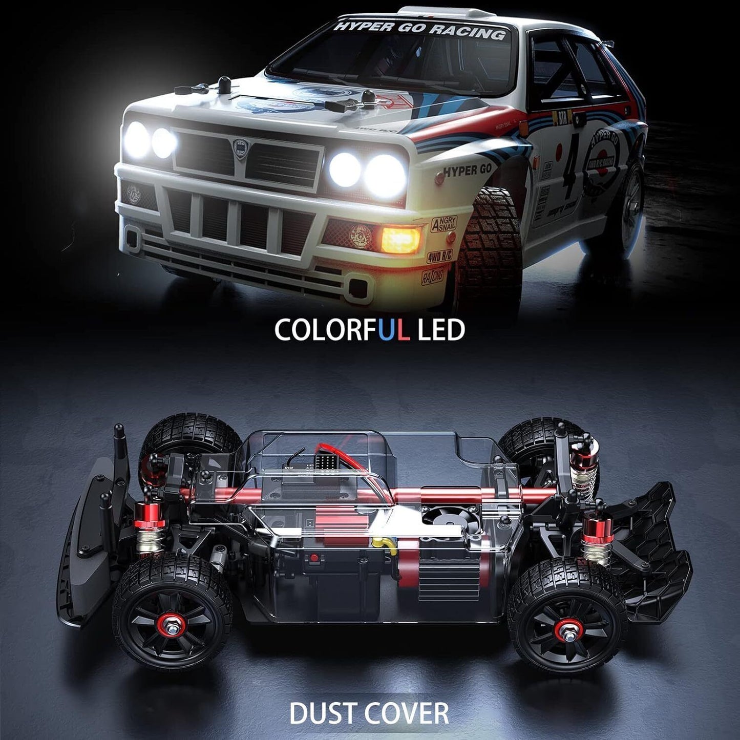 Carro De Control Remoto de Alta Velocidad Mjx Hyper Go 14302 1/14 Brushless